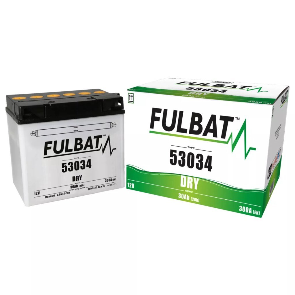 BATTERIE MOTO FULBAT DRY 53034 (F60 N30 A) 12V 30AH 300A