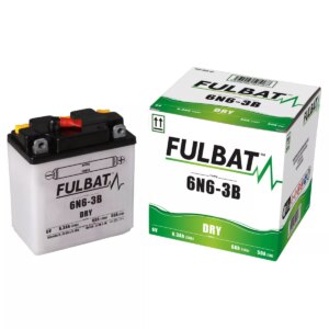 BATTERIE MOTO FULBAT DRY 6N6 3B 6V 6,3AH 50A