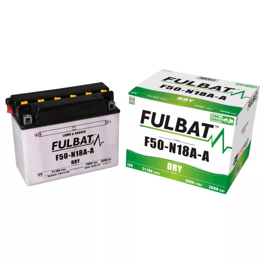 BATTERIE MOTO FULBAT DRY F50 N18A A 12V 21,1AH 260A