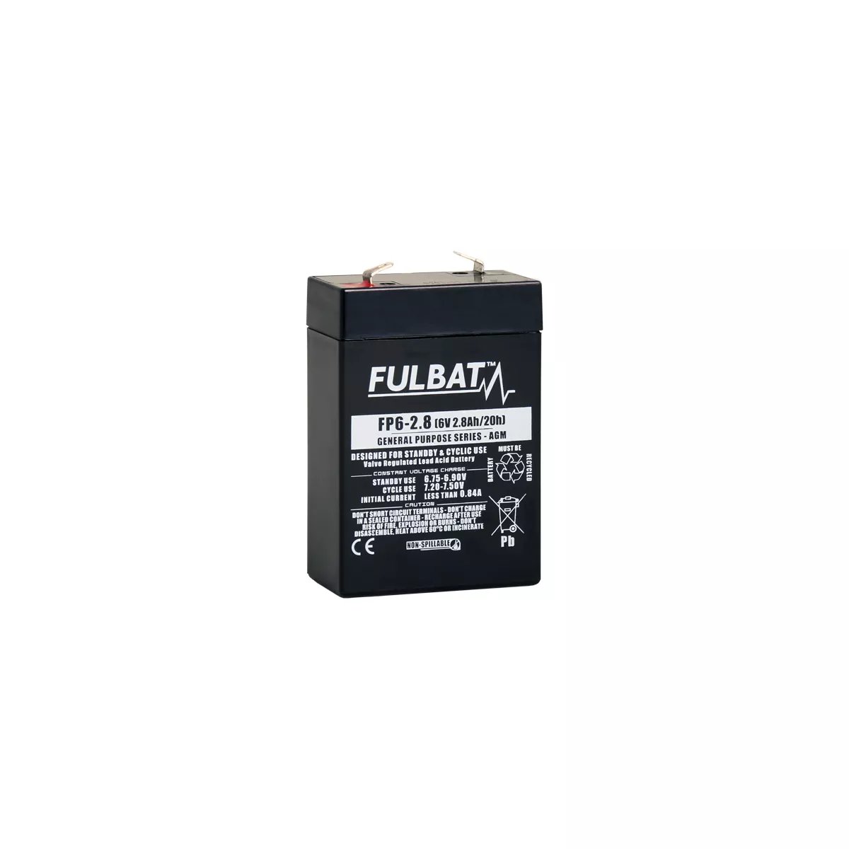 BATTERIE FULBAT FP6-2.8 6V 2,8AH BATTERIE FULBAT FP6-2.8 6V 2,8AH – Image 1