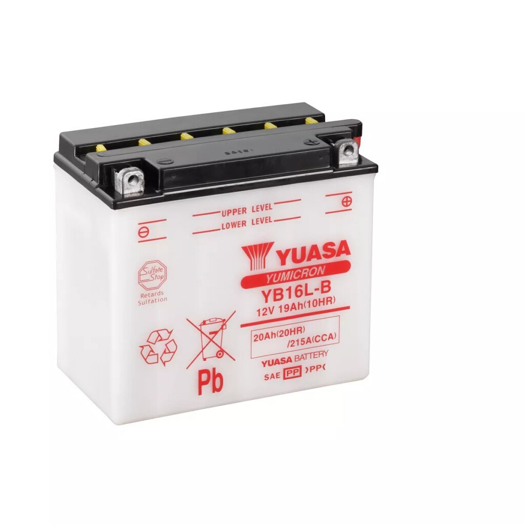BATTERIE MOTO YUASA YB16L B 12V 19AH 215A