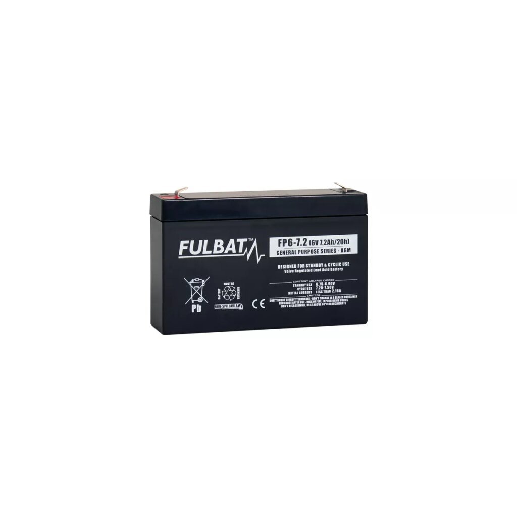 BATTERIE FULBAT FP6 7.2 6V 7,2AH