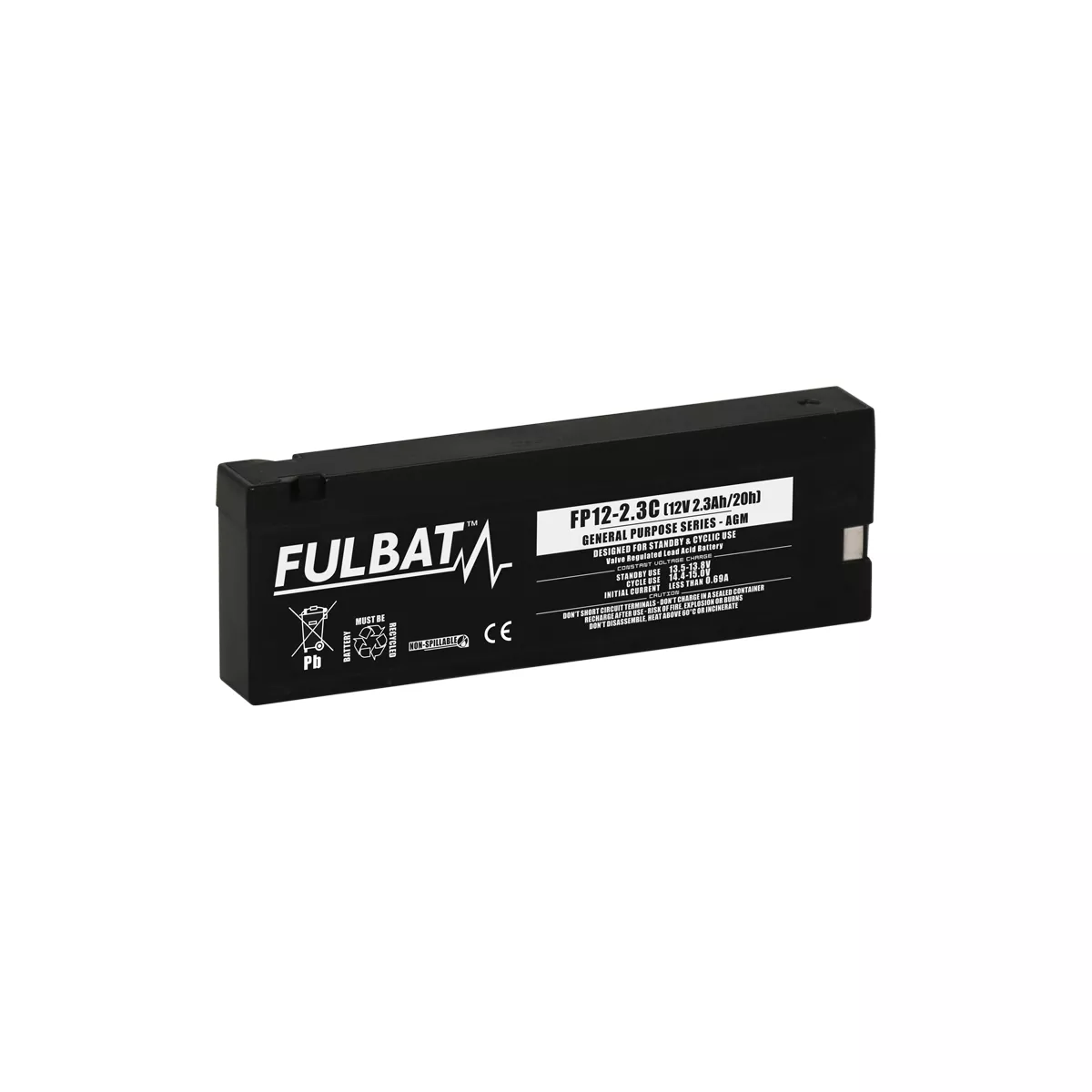 BATTERIE FULBAT FP12-2.3C 12V 2,3AH BATTERIE FULBAT FP12-2.3C 12V 2,3AH – Image 1