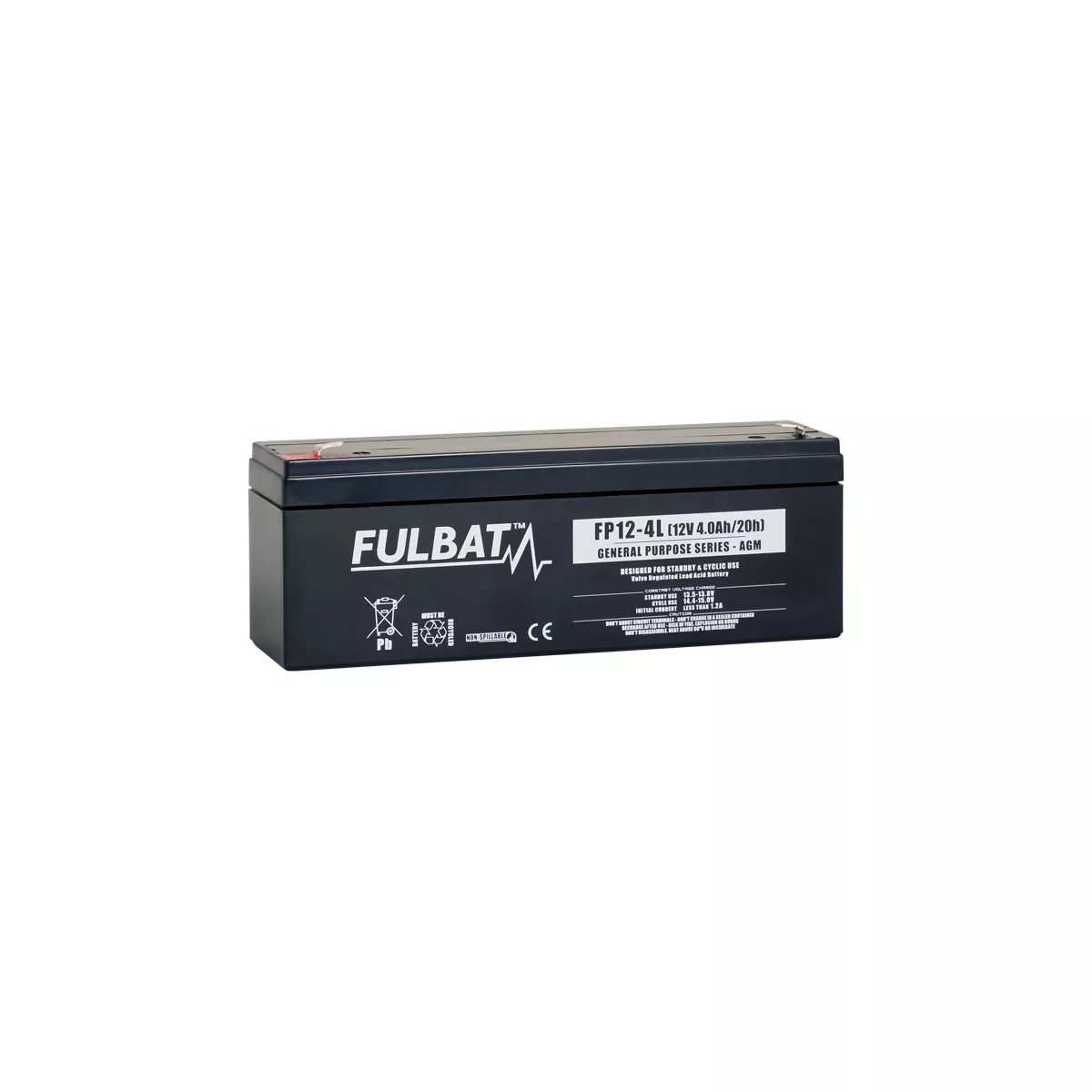 BATTERIE FULBAT FP12-4L 12V 4AH BATTERIE TONDEUSE FULBAT U1-9 SLA (12N24-4A) 12V 28AH 300A – Image 1