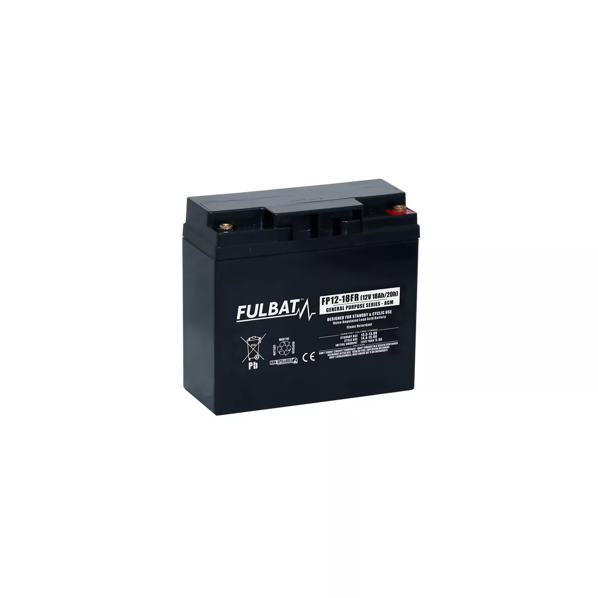 BATTERIE FULBAT FP12-18FR 12V 18AH BATTERIE FULBAT FP12-18FR 12V 18AH – Image 1