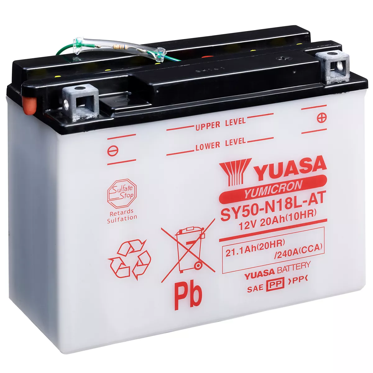 BATTERIE MOTO YUASA SY50-N18L-AT 12V 20AH 240A Chargeur Yuasa YCX12 12V 12A – Image 1