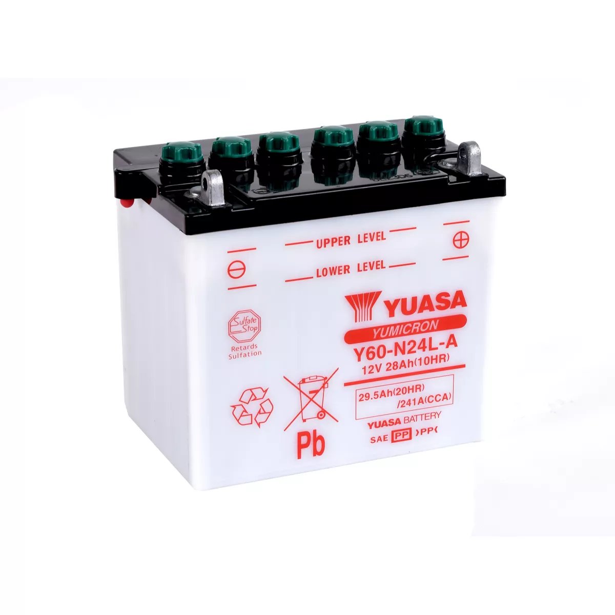 BATTERIE MOTO YUASA Y60-N24L-A 12V 28AH 241A BATTERIE MOTO YUASA Y60-N24L-A 12V 28AH 241A – Image 1