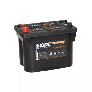 BATTERIE EXIDE START AGM DUAL EM1000 12V 50AH 800A