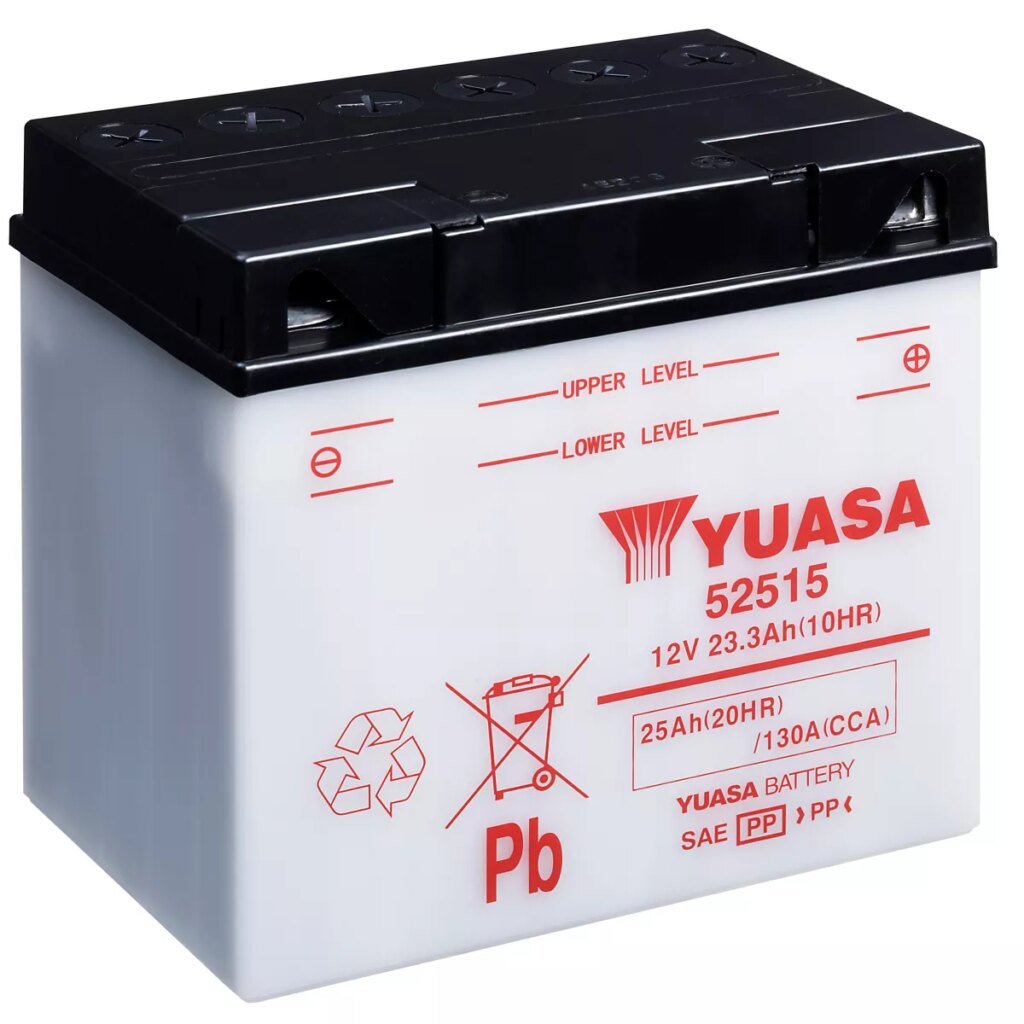 BATTERIE MOTO YUASA 52515 12V 25AH 130A