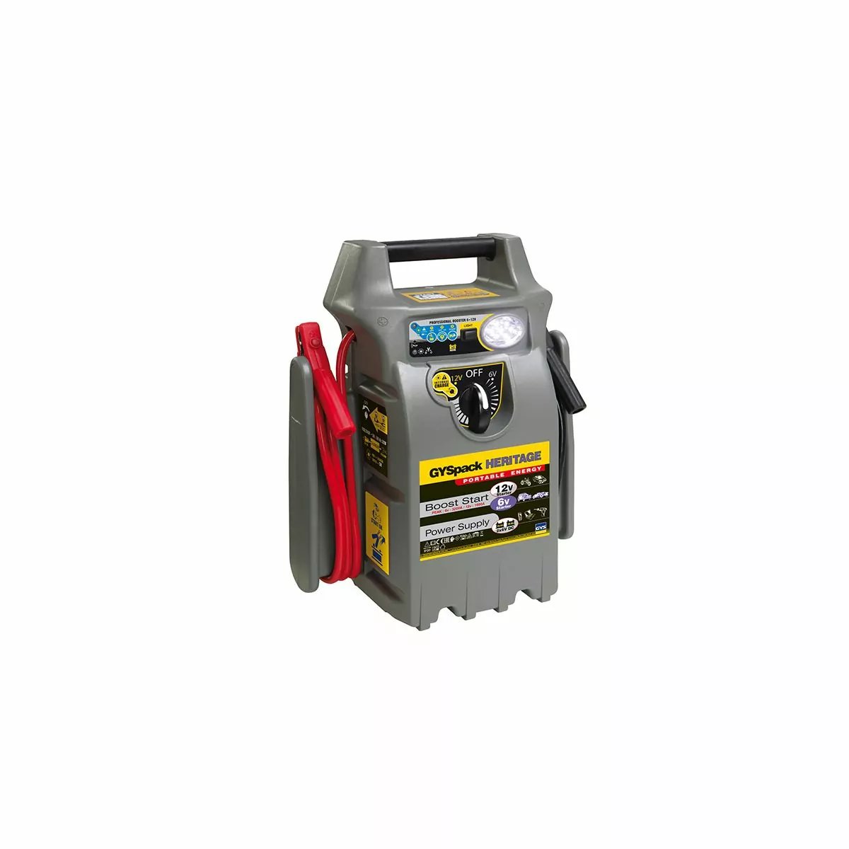 BOOSTER AUTONOME GYS GYSPACK HERITAGE 6/12V BOOSTER AUTONOME GYS GYSPACK HERITAGE 6/12V – Image 1