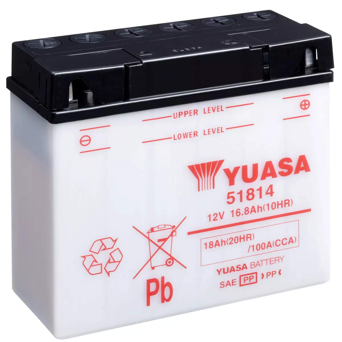 BATTERIE MOTO YUASA 51814 12V 18AH 100A BATTERIE MOTO YUASA 51814 12V 18AH 100A – Image 1