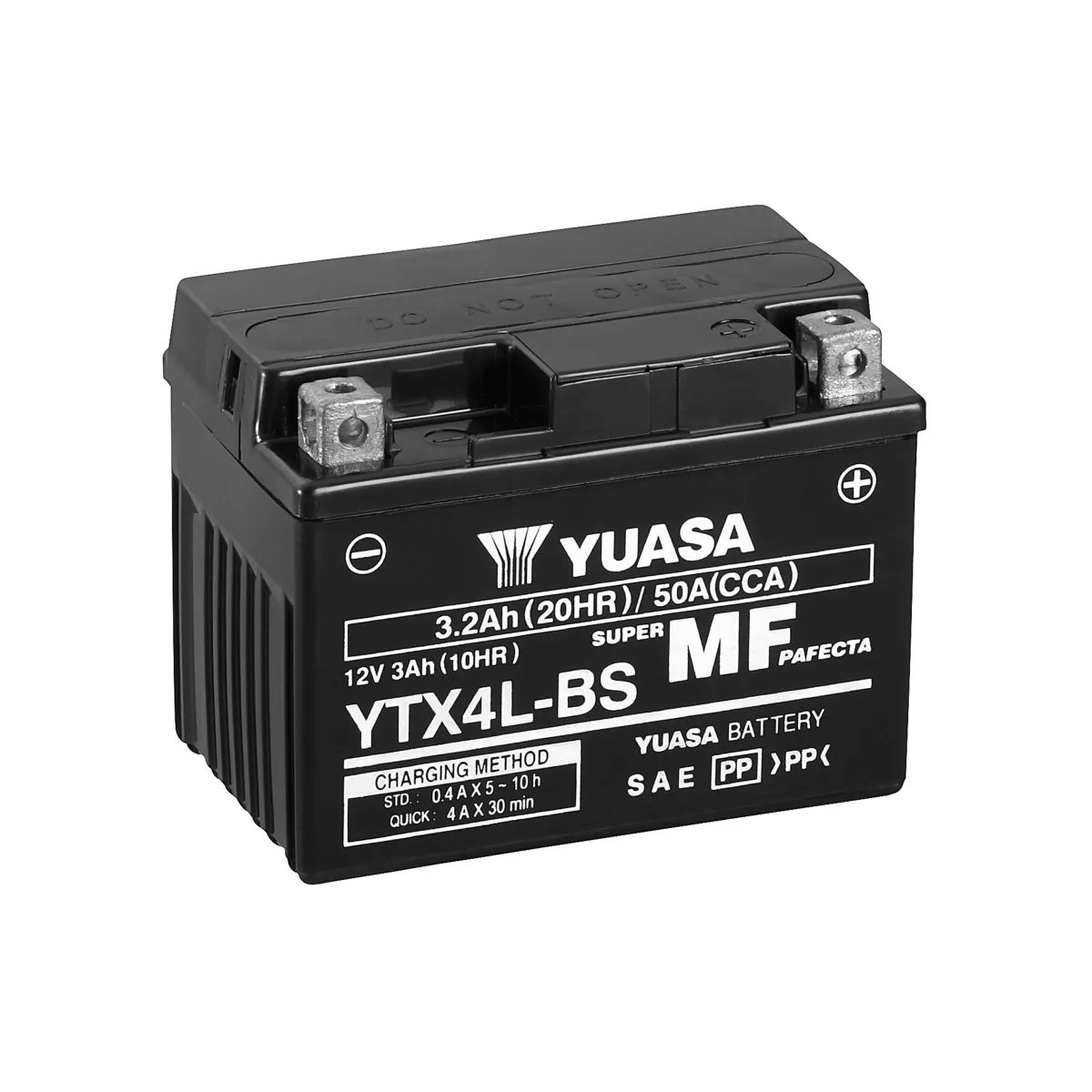 BATTERIE MOTO YUASA AGM YTX4L-BS 12V 3AH 50A BATTERIE MOTO YUASA AGM YTX4L-BS 12V 3AH 50A – Image 1