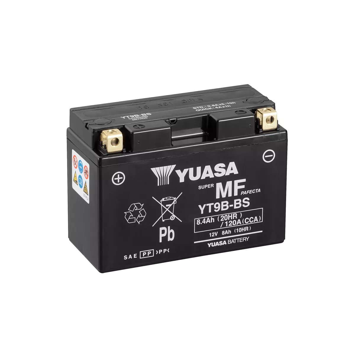 BATTERIE MOTO YUASA AGM YT9B-BS 12V 8AH 120A BATTERIE MOTO YUASA AGM YT9B-BS 12V 8AH 120A – Image 1