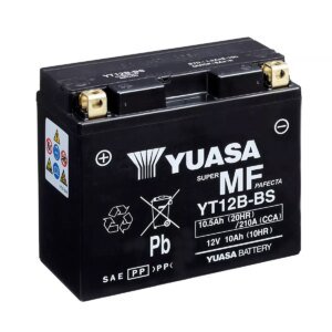 BATTERIE MOTO YUASA AGM YT12B-BS 12V 10AH 210A