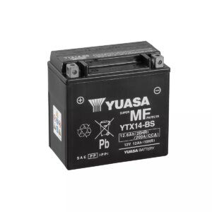 BATTERIE MOTO YUASA AGM YTX14 BS 12V 12AH 200A