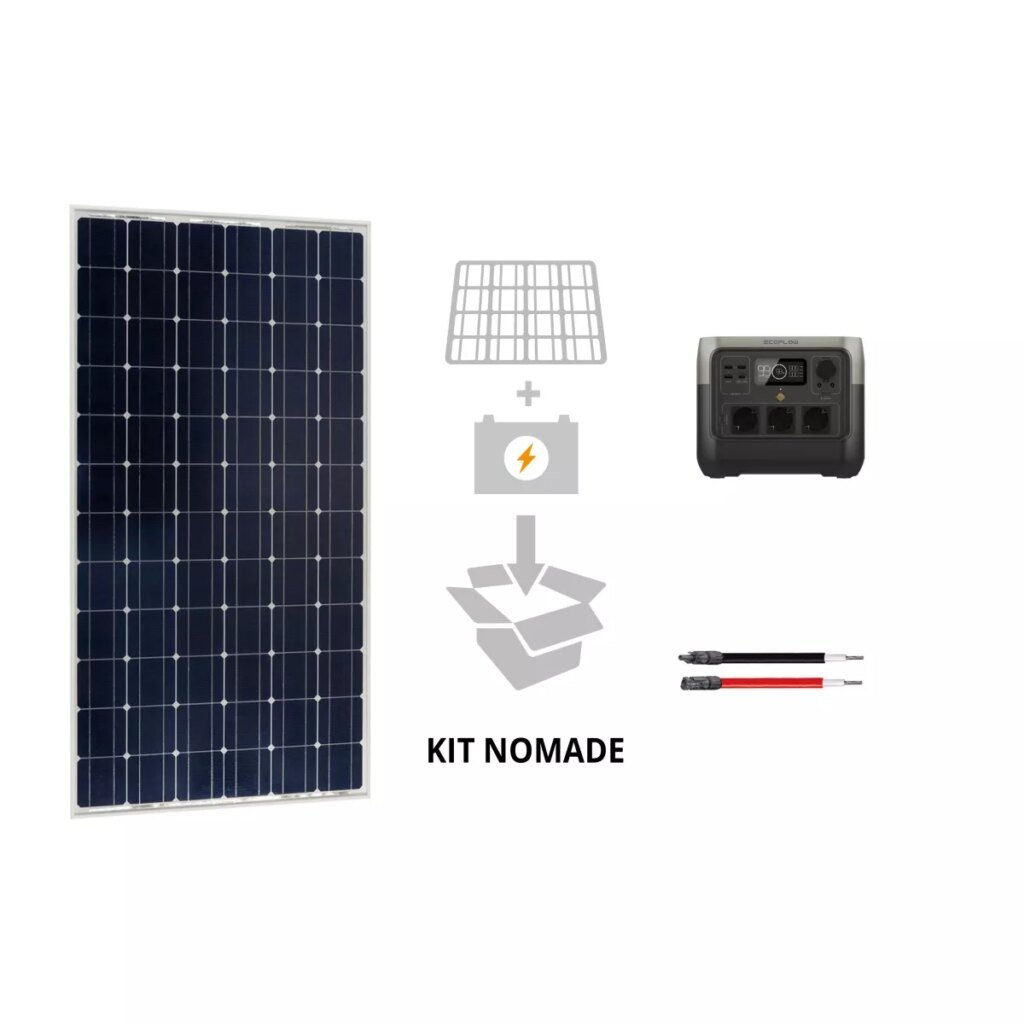 BATTERIE ECOFLOW RIVER 2 PRO + PANNEAU SOLAIRE VICTRON 215W