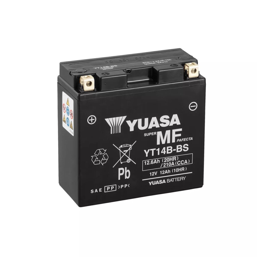 BATTERIE MOTO YUASA AGM YT14B BS 12V 13AH 210A