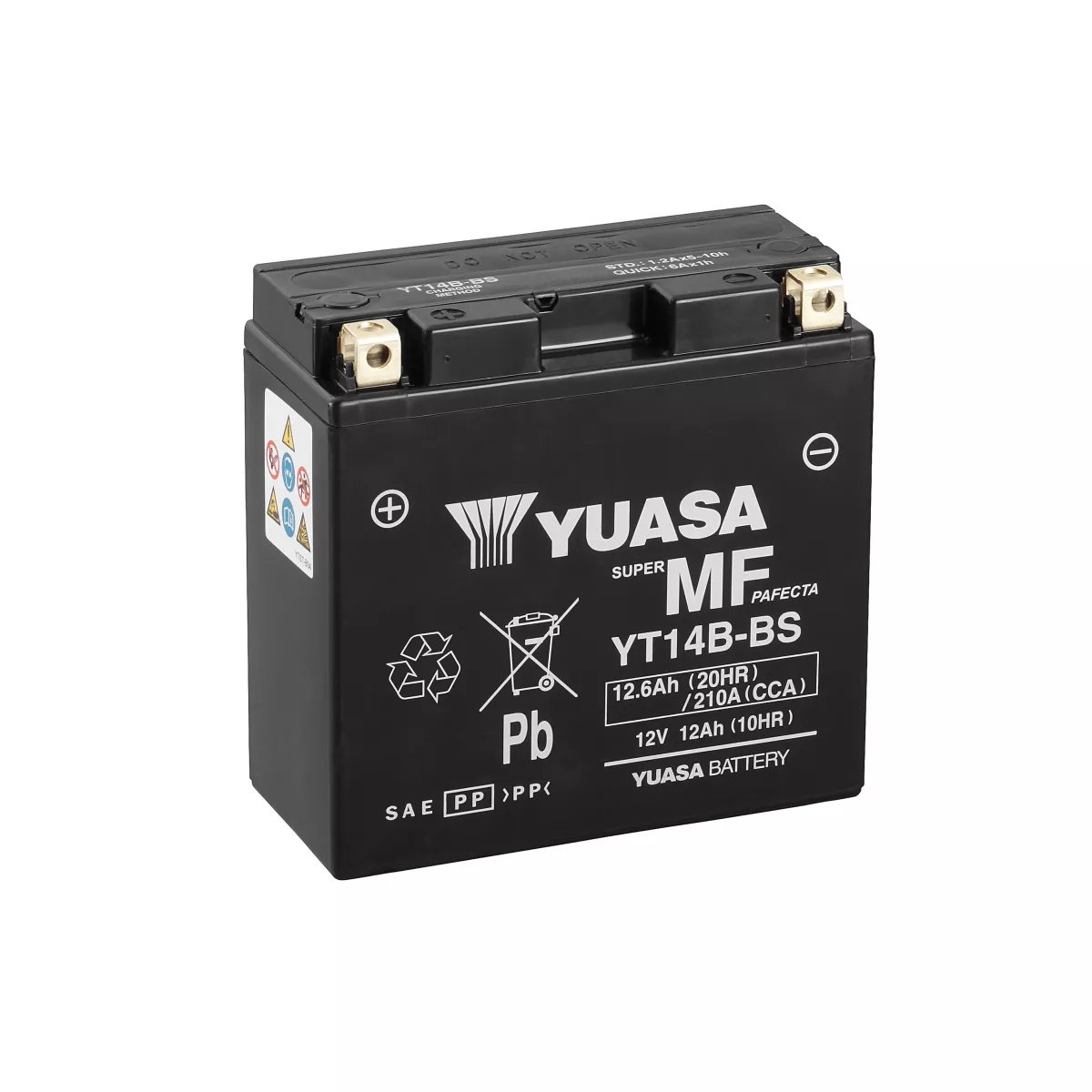 BATTERIE MOTO YUASA AGM YT14B-BS 12V 13AH 210A BATTERIE MOTO YUASA AGM YT14B-BS 12V 13AH 210A – Image 1