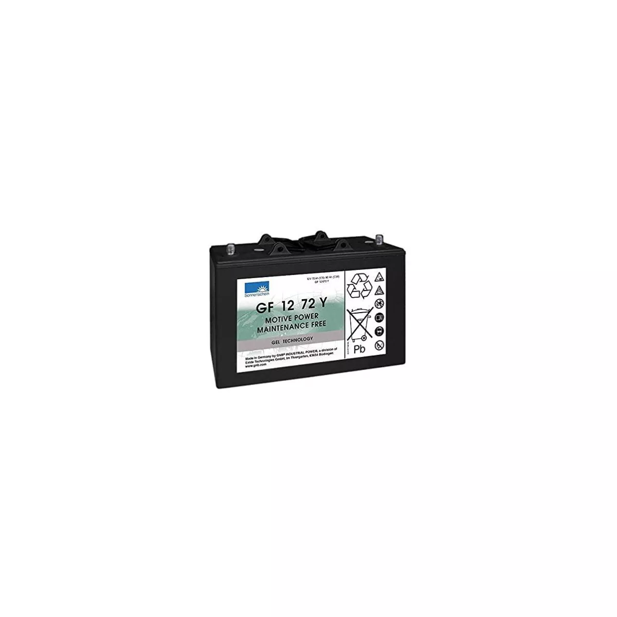 BATTERIE GNB SONNENSCHEIN 12 VOLTS 72AH BATTERIE ROBOT TONDEUSE WORX 20V 5AH 100Wh LI-ION – Image 1