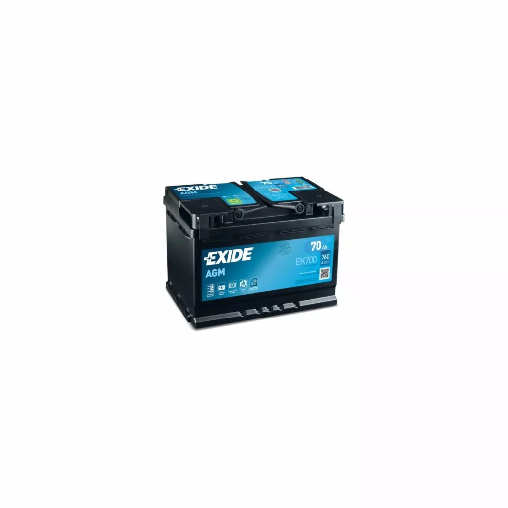 BATTERIE EXIDE START STOP AGM EK700 12V 70AH 760A