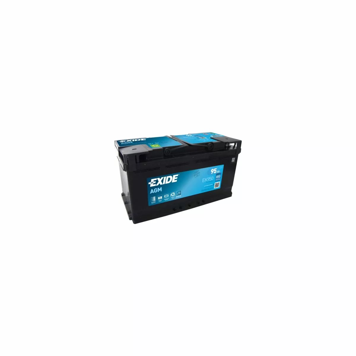 BATTERIE EXIDE START STOP AGM EK950 12V 95AH 850A BATTERIE EXIDE START STOP AGM EK950 12V 95AH 850A – Image 1