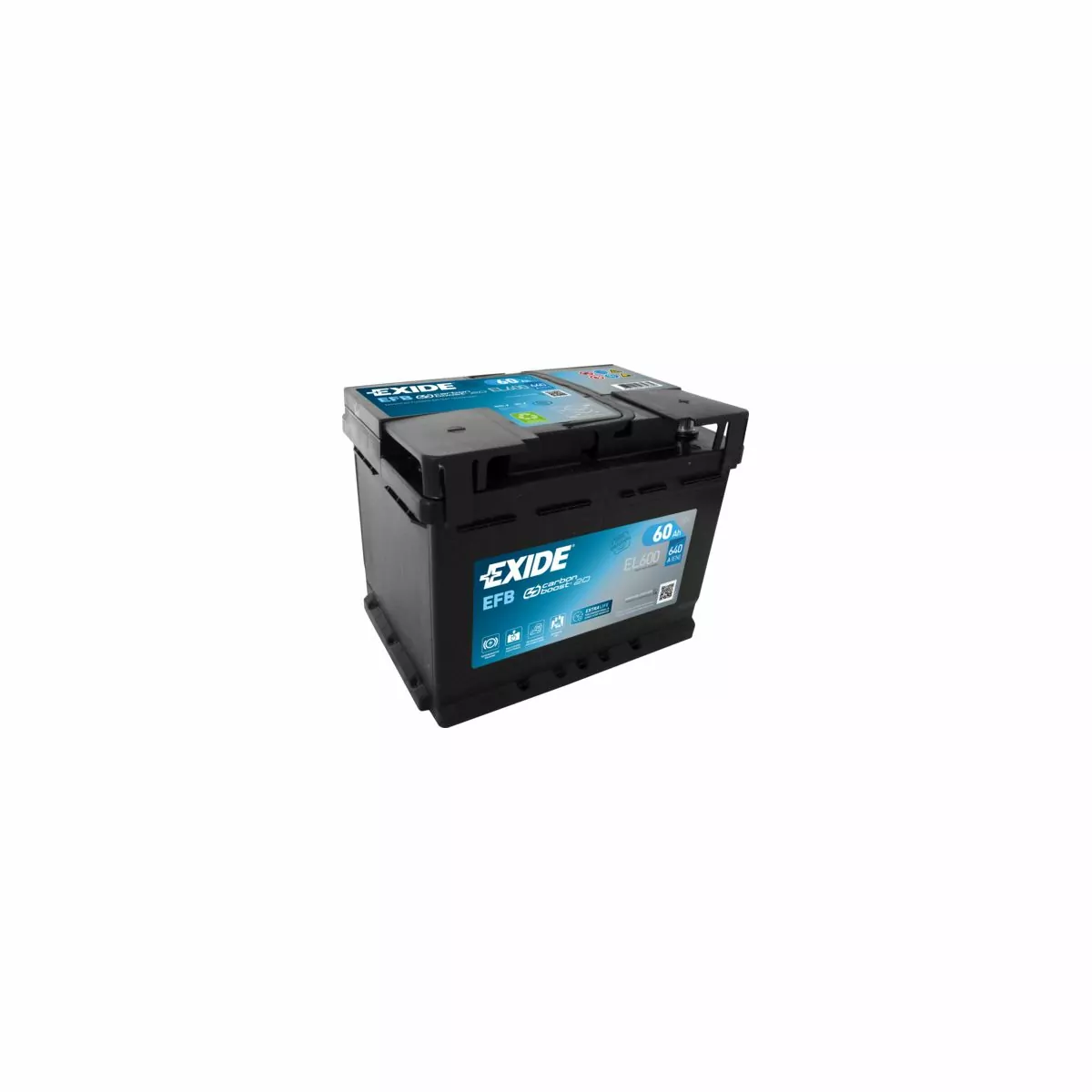 BATTERIE EFB EXIDE EL600 12V 60AH 640A BATTERIE EFB EXIDE EL600 12V 60AH 640A – Image 1