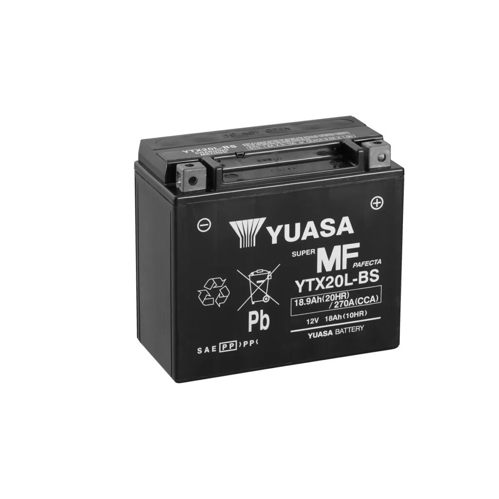 BATTERIE MOTO YUASA AGM YTX20L BS 12V 18AH 270A