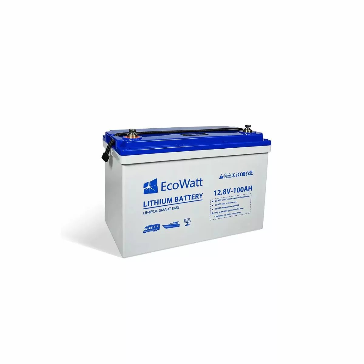 BATTERIE ULTIMATRON ECOWATT LIFEPO4 ECO-12-100 12,8V 100AH LCD SMART BMS BATTERIE ULTIMATRON ECOWATT LIFEPO4 ECO-12-100 12,8V 100AH LCD SMART BMS – Image 1