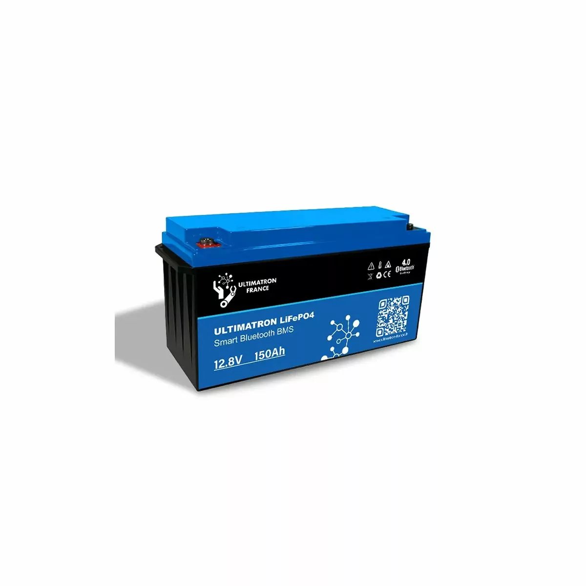 BATTERIE ULTIMATRON LIFEPO4 UBL-12-150 12,8V 150AH BLUETOOTH SMART BMS BATTERIE ULTIMATRON LIFEPO4 UBL-12-150 12,8V 150AH BLUETOOTH SMART BMS – Image 1