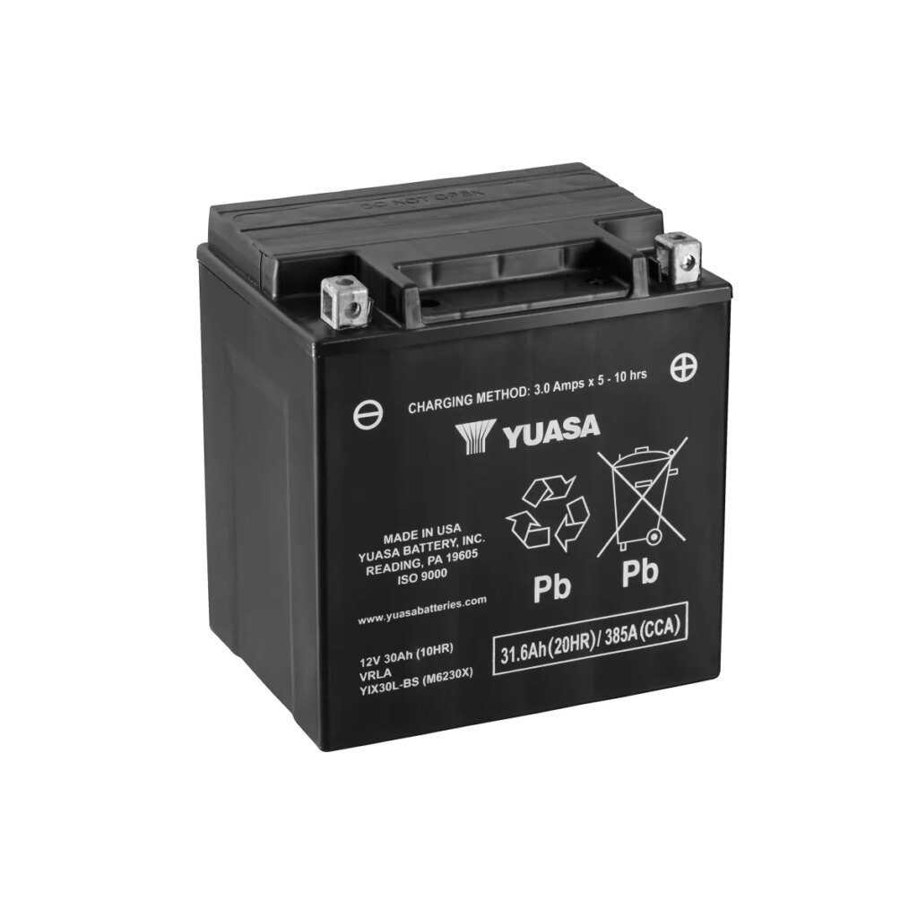 BATTERIE MOTO YUASA AGM YIX30L BS 12V 30AH 385A