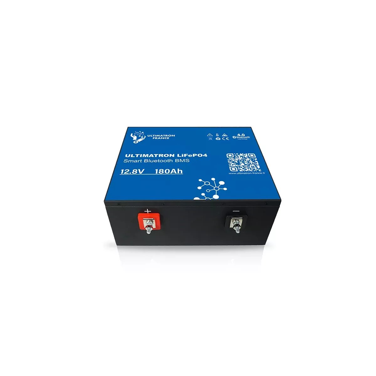 BATTERIE ULTIMATRON LIFEPO4 ULM-12-180 12,8V 180AH BLUETOOTH SMART BMS BATTERIE ULTIMATRON LIFEPO4 ULM-12-180 12,8V 180AH BLUETOOTH SMART BMS – Image 1