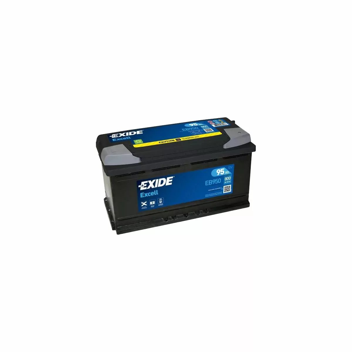 BATTERIE EXIDE EXCELL EB950 12V 95AH 800A BATTERIE EXIDE EXCELL EB356A 12V 35AH 240A – Image 1