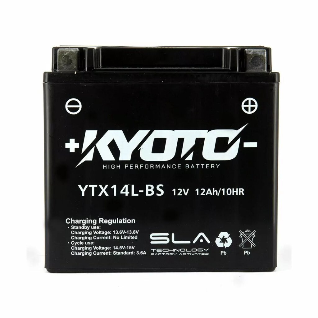 BATTERIE MOTO KYOTO YTX14L BS 12V 12AH 200A