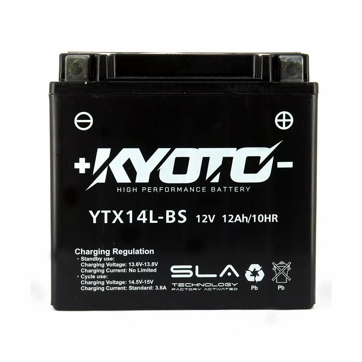 BATTERIE MOTO KYOTO YTX14L-BS 12V 12AH 200A BATTERIE MOTO KYOTO YTX14L-BS 12V 12AH 200A – Image 1