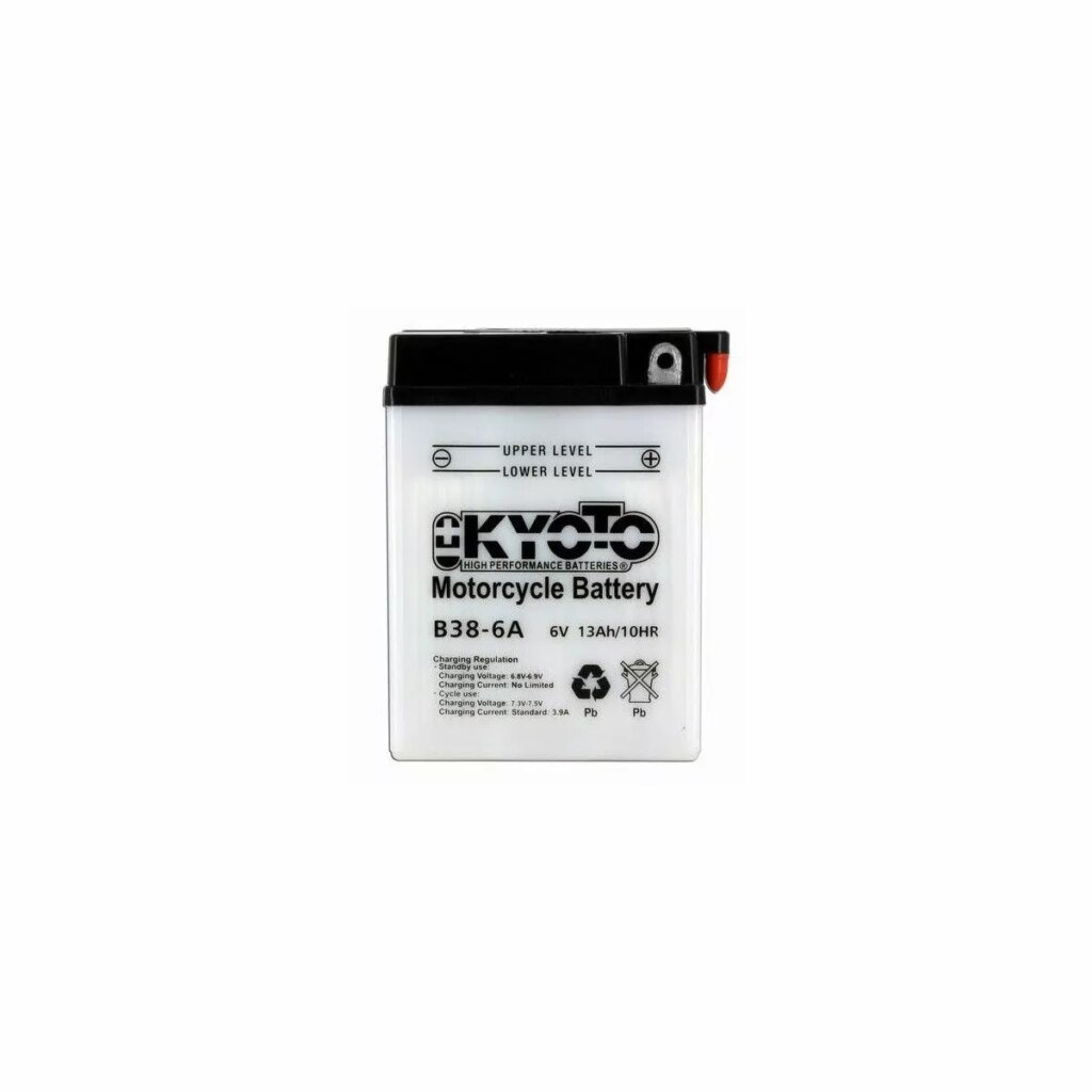 BATTERIE MOTO KYOTO B38 6A 6V 13AH