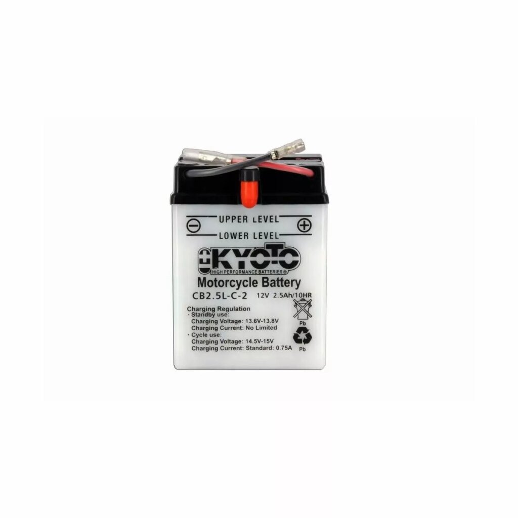 BATTERIE MOTO KYOTO YB2.5L C2 12V 2,5AH 25A