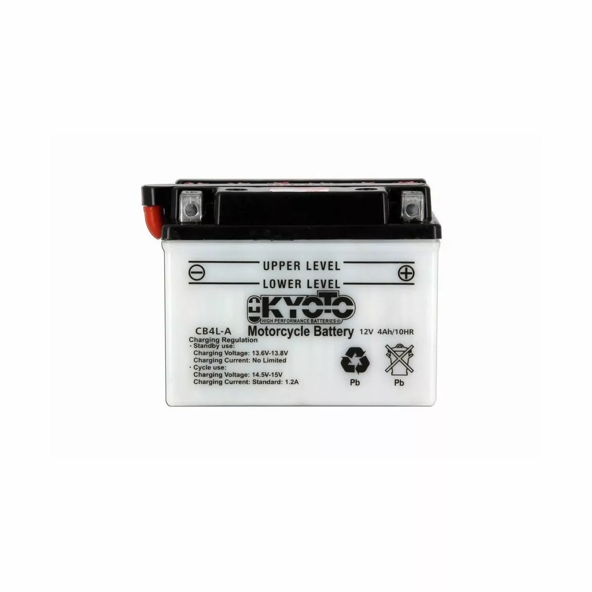 BATTERIE MOTO KYOTO YB4L-A 12V 4AH 50A BATTERIE MOTO KYOTO YB4L-A 12V 4AH 50A – Image 1