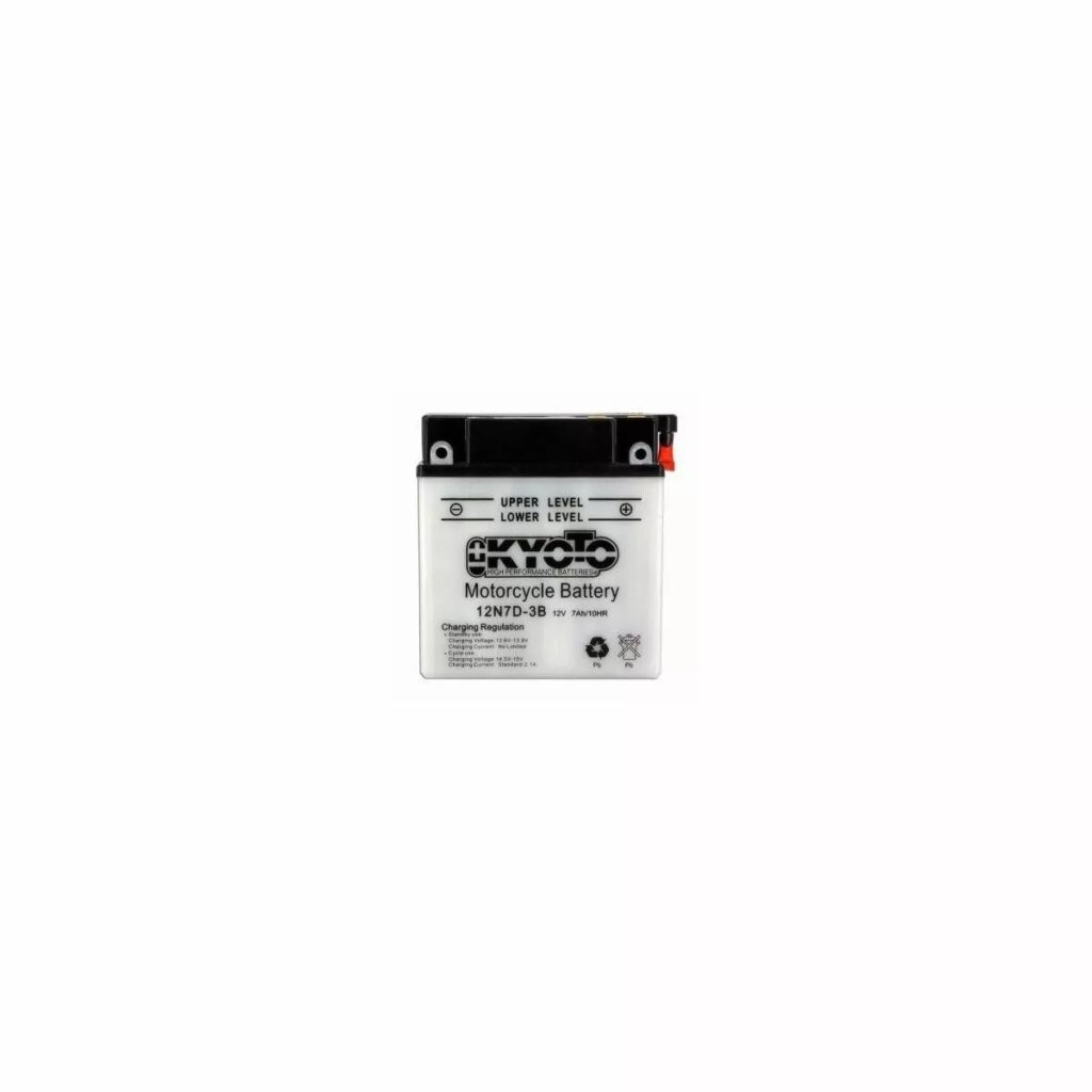 BATTERIE MOTO KYOTO 12N7D 3B 12V 7AH 74A