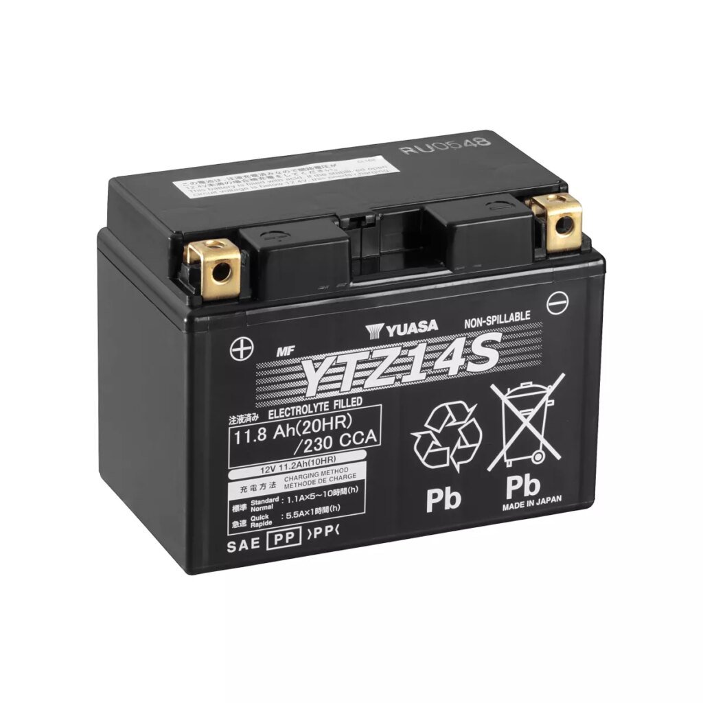 BATTERIE MOTO YUASA MF YTZ14S 12V 11AH 230A