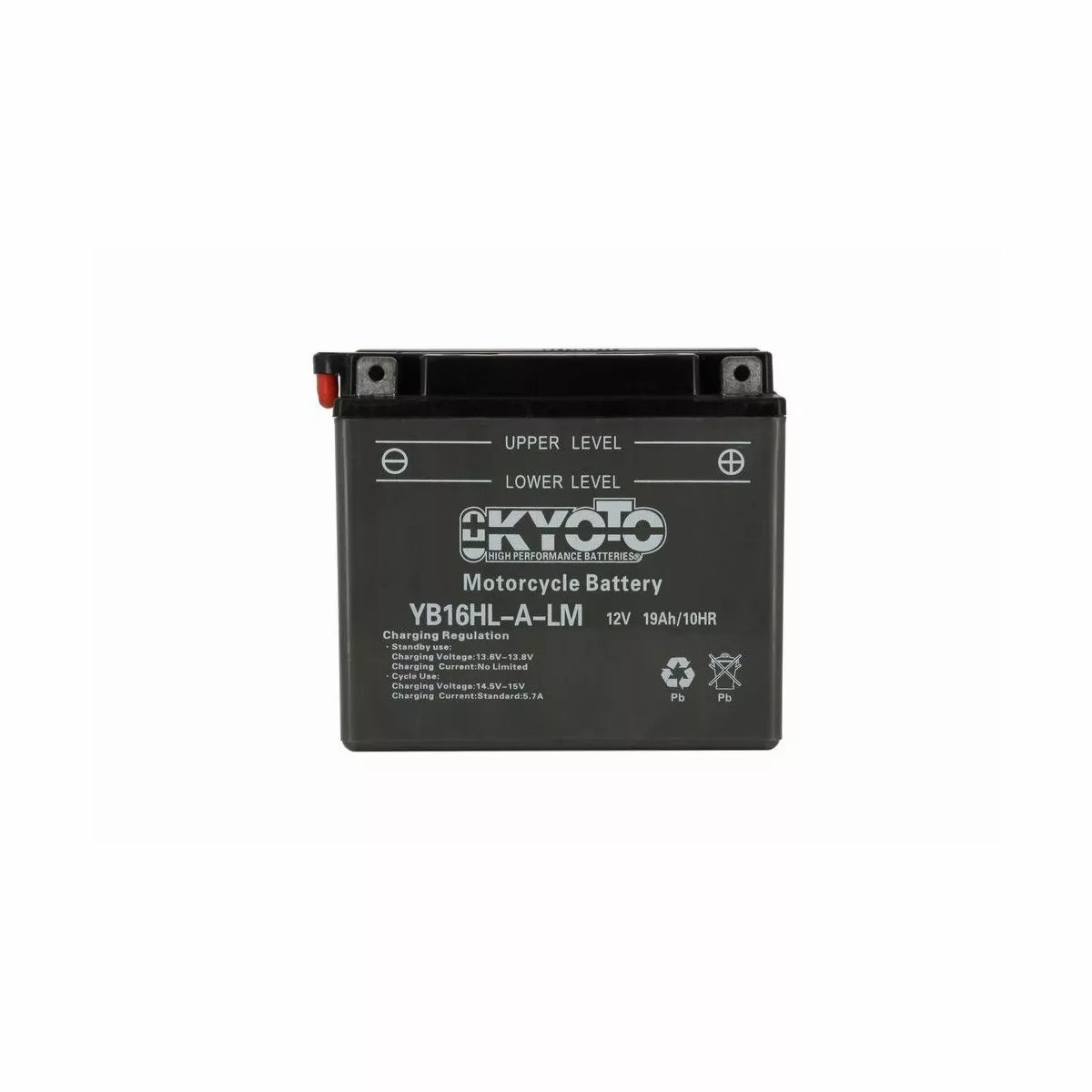 BATTERIE MOTO KYOTO YB16HL-A-LM 12V 19AH 220A BATTERIE MOTO KYOTO YB16HL-A-LM 12V 19AH 220A – Image 1