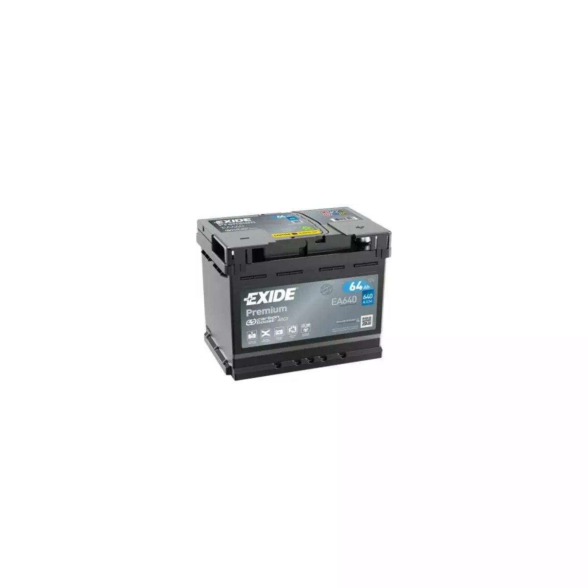 BATTERIE EXIDE PREMIUM EA640 12V 64AH 640A BATTERIE EXIDE PREMIUM EA640 12V 64AH 640A – Image 1