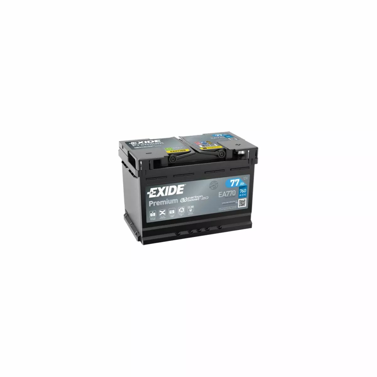 BATTERIE EXIDE PREMIUM EA770 12V 77AH 760A BATTERIE EXIDE PREMIUM EA770 12V 77AH 760A – Image 1