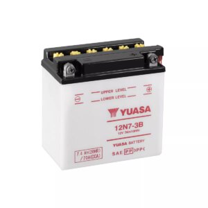 BATTERIE MOTO YUASA 12N7 3B 12V 7AH 70A