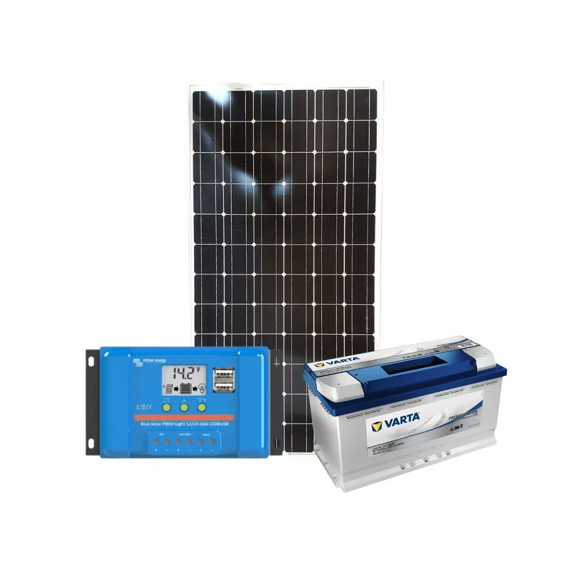 KIT SOLAIRE AUTONOME VICTRON 115W KIT SOLAIRE AUTONOME VICTRON 115W – Image 1