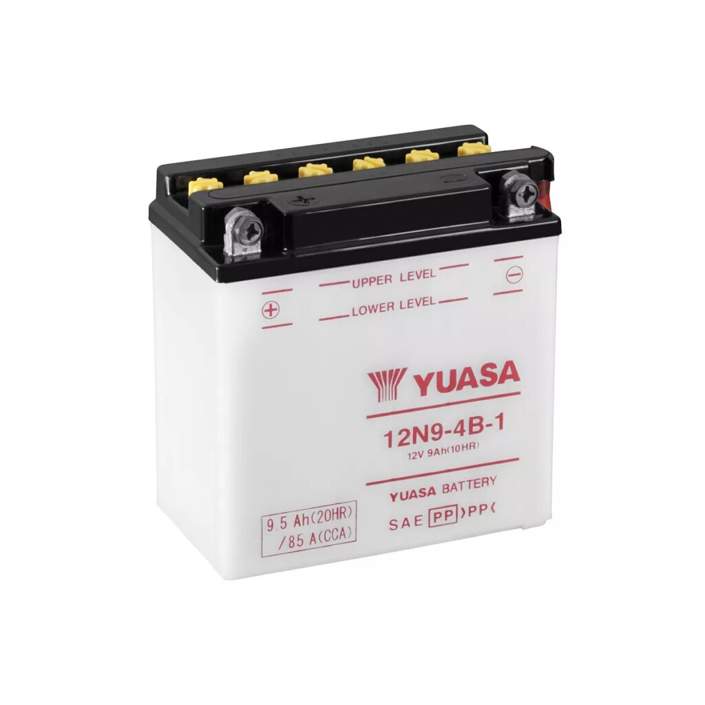 BATTERIE MOTO YUASA 12N9 4B 1 12V 9AH 85A