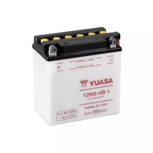 BATTERIE MOTO YUASA 12N9-4B-1 12V 9AH 85A