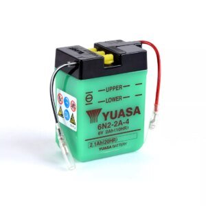 BATTERIE MOTO YUASA 6N2-2A-4 6V 2AH