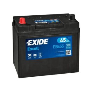 BATTERIE EXIDE EXCELL EB455 12V 45AH 330A