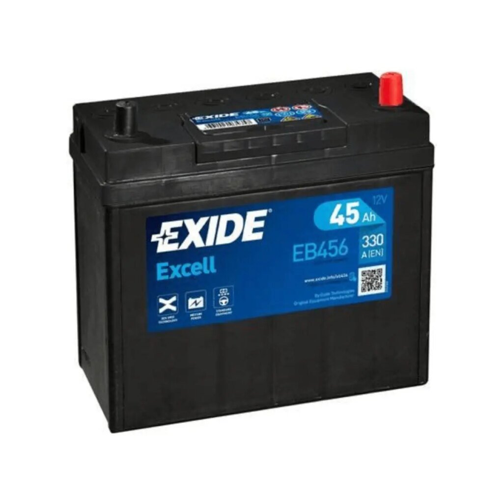 BATTERIE EXIDE EXCELL EB456 12V 45AH 330A