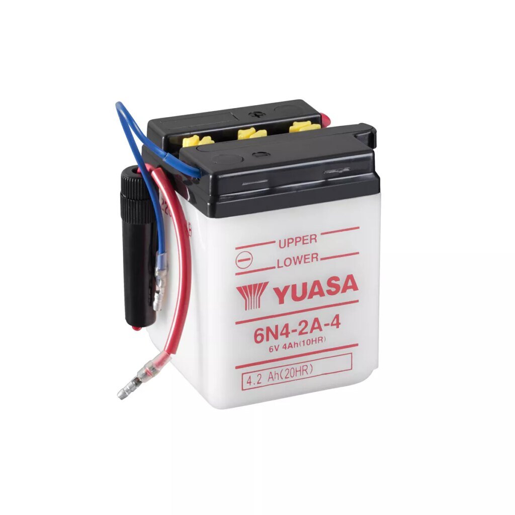 BATTERIE MOTO YUASA 6N4 2A 4 6V 4AH